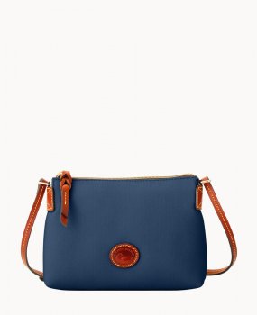 Dooney Nylon Crossbody Pouchette Navy ID-RzQceocw