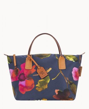 Dooney Roberta Pieri Flower Classic Small Robertina Tote Navy ID-PnpDBiwJ