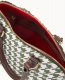 Dooney Houndstooth Domed Satchel Green ID-NDwBNixe