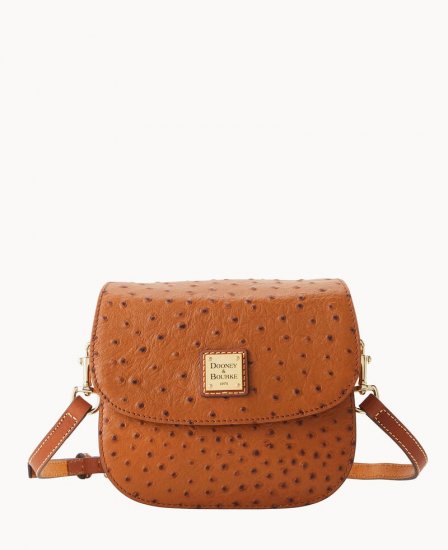 Dooney Ostrich Saddle Bag Caramel ID-DLqCnvKk - Click Image to Close