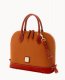 Dooney Pebble Grain Zip Zip Satchel Caramel ID-v9bQYssW