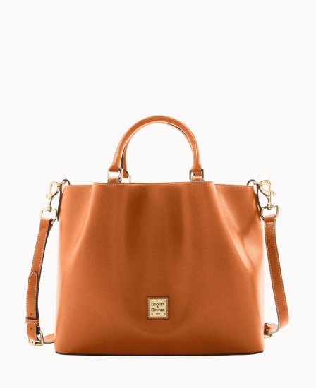 Dooney Saffiano Large Barlow Natural ID-39MBuCdI - Click Image to Close