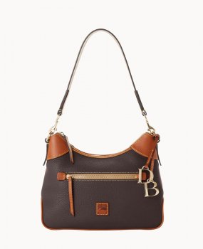 Dooney Pebble Grain Hobo Brown Tmoro ID-A8QWH5PI