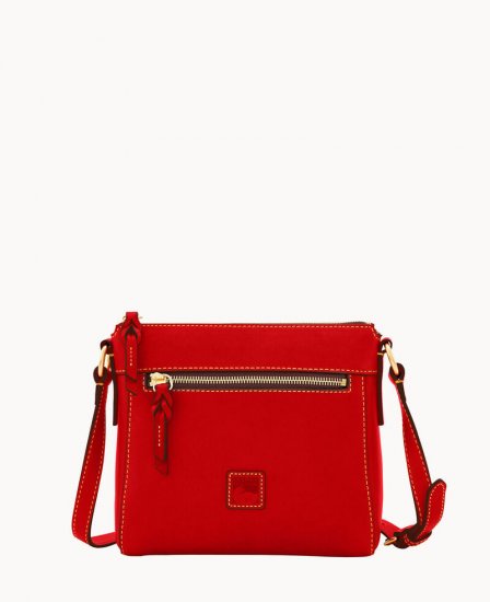 Dooney Florentine Allison Crossbody Red ID-3RpM5Spt - Click Image to Close