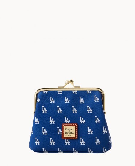 Dooney MLB Dodgers Large Framed Purse Dodgers ID-AZTuisMJ - Click Image to Close