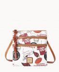 Dooney NFL AZ Cardinals N S Triple Zip Crossbody CARDINALS ID-IKK3fixq