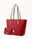 Dooney Pebble Grain Tote With Medium Wristlet Red ID-elNgh5El