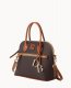 Dooney Pebble Grain Domed Satchel Brown Tmoro ID-sfyZcCR6