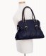 Dooney Florentine Domed Buckle Satchel Navy ID-hgQURYXk