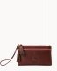 Dooney Florentine Double Zip Wristlet Chestnut ID-EG53YbaG