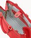 Dooney Saffiano Zip Satchel Tomato ID-0zLHMfbt