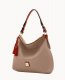 Dooney Pebble Grain Twist Strap Hobo Taupe ID-h574xiFm