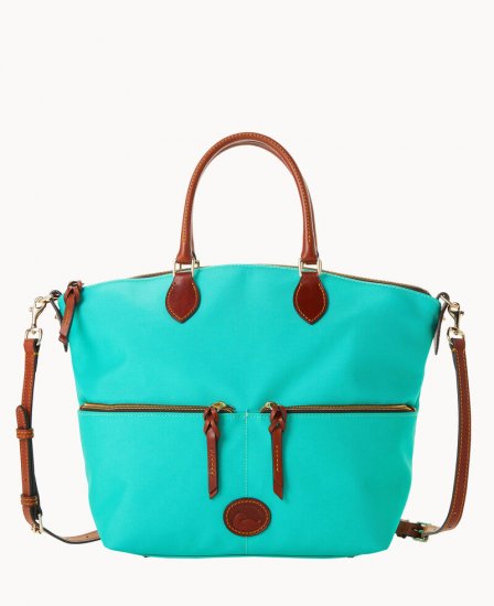 Dooney Nylon Large Pocket Satchel Mint ID-QhvOGhUy - Click Image to Close