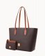 Dooney Pebble Grain Tote With Medium Wristlet Brown Tmoro ID-qhnjl9qM