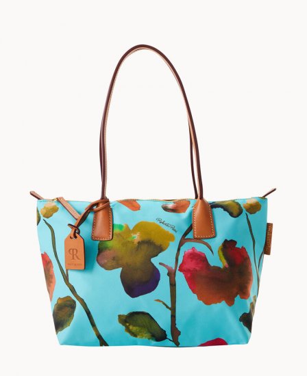 Dooney Roberta Pieri Flower Classic Sm Robertina Tote w Long Handle Light Blue ID-vdZHiHqe - Click Image to Close