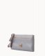 Dooney Saffiano Double Zip Wristlet Smoke Grey ID-PDt1kTNm