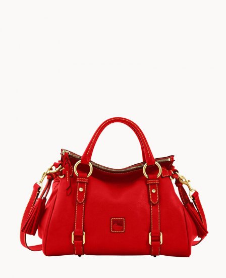 Dooney Florentine Satchel Red ID-Ifa86yVR - Click Image to Close