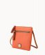 Dooney Pebble Grain Double Zip Tassel Crossbody Coral ID-HUMss8MI