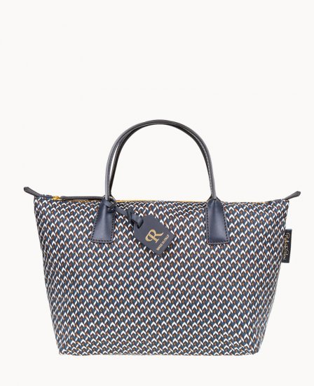 Dooney Roberta Pieri Tatami Classic Small Robertina Tote Midnight Blue ID-ULKH2kcc - Click Image to Close