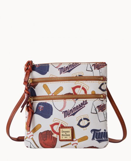 Dooney MLB Twins N S Triple Zip Crossbody TWINS ID-XfSwh7lI - Click Image to Close