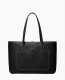 Dooney Henrys Zip Top Tote Black ID-qbHflevZ