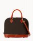 Dooney Pebble Grain Zip Zip Satchel Brown Tmoro ID-xJc5CVvd