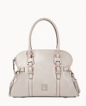 Dooney Florentine Domed Buckle Satchel Ecru ID-zuHpYIPG