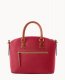 Dooney Pebble Grain Domed Satchel Wine ID-etnYCmto