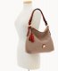 Dooney Pebble Grain Twist Strap Hobo Taupe ID-h574xiFm