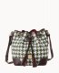 Dooney Houndstooth Crossbody Drawstring Green ID-XpCKMei9