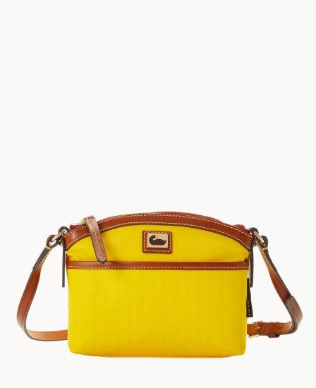 Dooney Wayfarer Domed Crossbody Yellow ID-tt5BNTvm - Click Image to Close