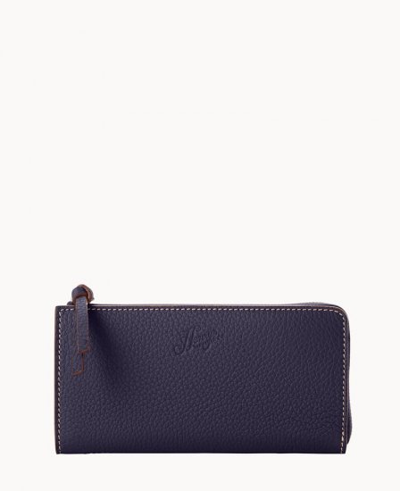 Dooney Henrys Zip Clutch Navy ID-vWXhtPck - Click Image to Close