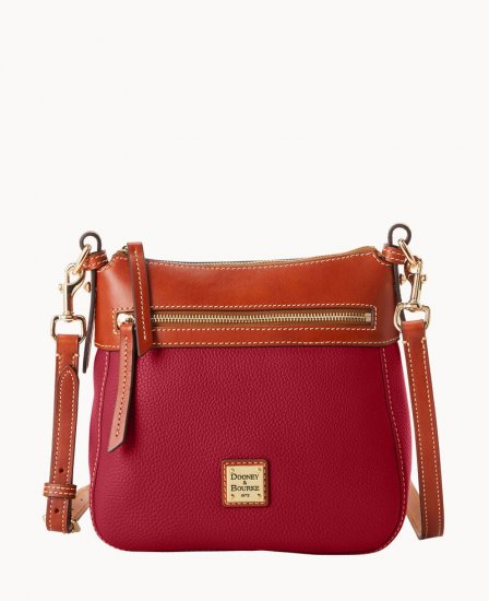 Dooney Pebble Grain Crossbody 25 Wine ID-Q5j8X6yx - Click Image to Close