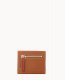 Dooney Pebble Grain Small Flap Credit Card Wallet Caramel ID-hXBsokPI