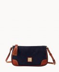 Dooney Suede Slim Crossbody Navy ID-J3x3WY3a