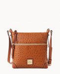 Dooney Ostrich Letter Carrier Caramel ID-CzjNLVhz