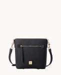 Dooney Saffiano Small Zip Crossbody Black ID-0Jri1bYe