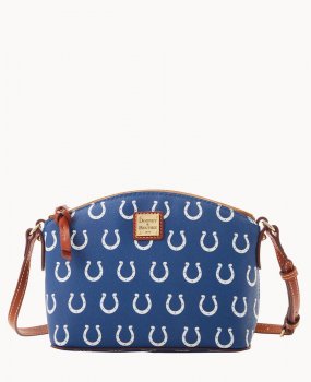 Dooney NFL Colts Suki Crossbody Med Wristlet COLTS ID-jhgFe9VK