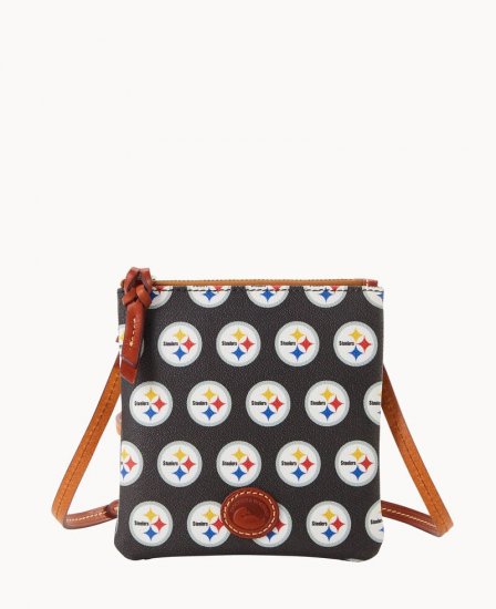 Dooney NFL Steelers Small North South Top Zip Crossbody Steelers ID-NfwCDP2i - Click Image to Close