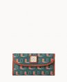 Dooney Collegiate Miami Continental Clutch U OF MIAMI ID-5hV52Lsp