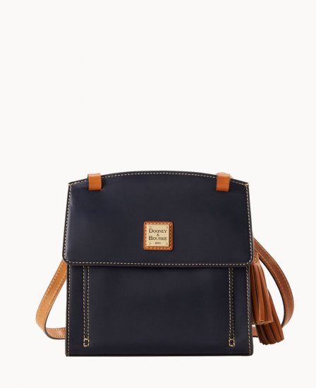 Dooney Wexford Leather Crossbody Midnight Blue ID-V1wejhWr - Click Image to Close