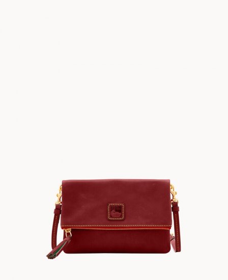 Dooney Florentine Foldover Zip Crossbody Bordeaux ID-7gjTUwI5 - Click Image to Close