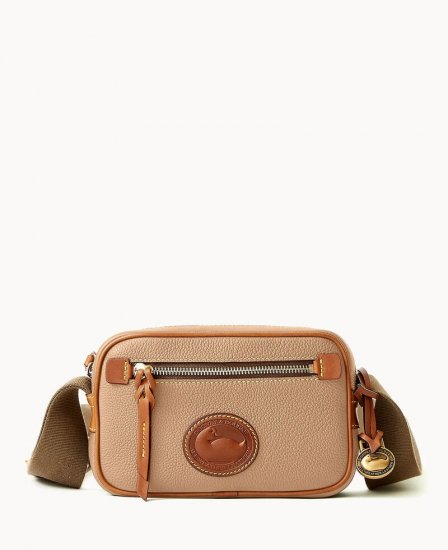 Dooney All Weather Leather 3.0 Camera Crossbody 20 Taupe ID-KG67J93S - Click Image to Close