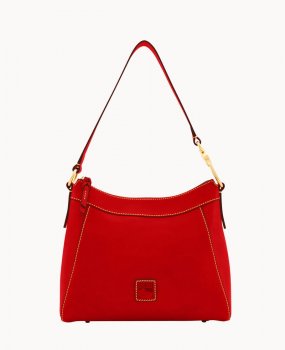 Dooney Florentine Large Cassidy Hobo Red ID-UjmWRwnS