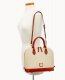 Dooney Pebble Grain Zip Zip Satchel Bone ID-a8k77OxS