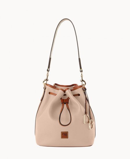 Dooney Pebble Grain Drawstring Blush ID-BdUvaX4T - Click Image to Close