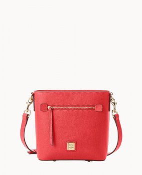 Dooney Saffiano Small Zip Crossbody Tomato ID-nDd0MJuq