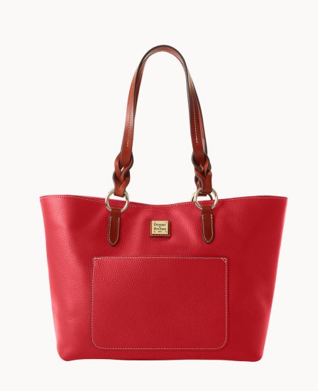 Dooney Pebble Grain Tammy Tote Red ID-0jCubZUl - Click Image to Close