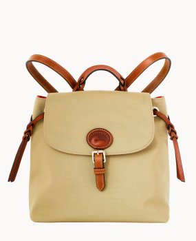 Dooney Nylon Flap Backpack Khaki ID-zQAMaFKR