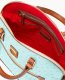 Dooney Ostrich Domed Zip Satchel Light Aqua ID-Zwf2oodk